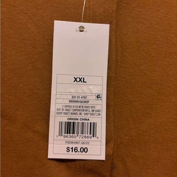 Wild fable brown long sleeve cropped top new with tags multiple sizes available - Picture 3 of 6